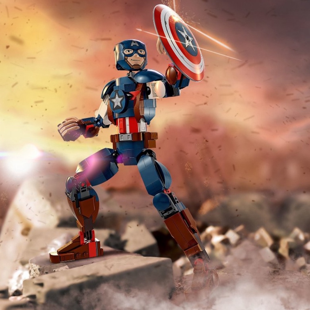 LEGO Captain America Construction Figure Buildable Marvel Action Figure NWT - Picture 5 of 9